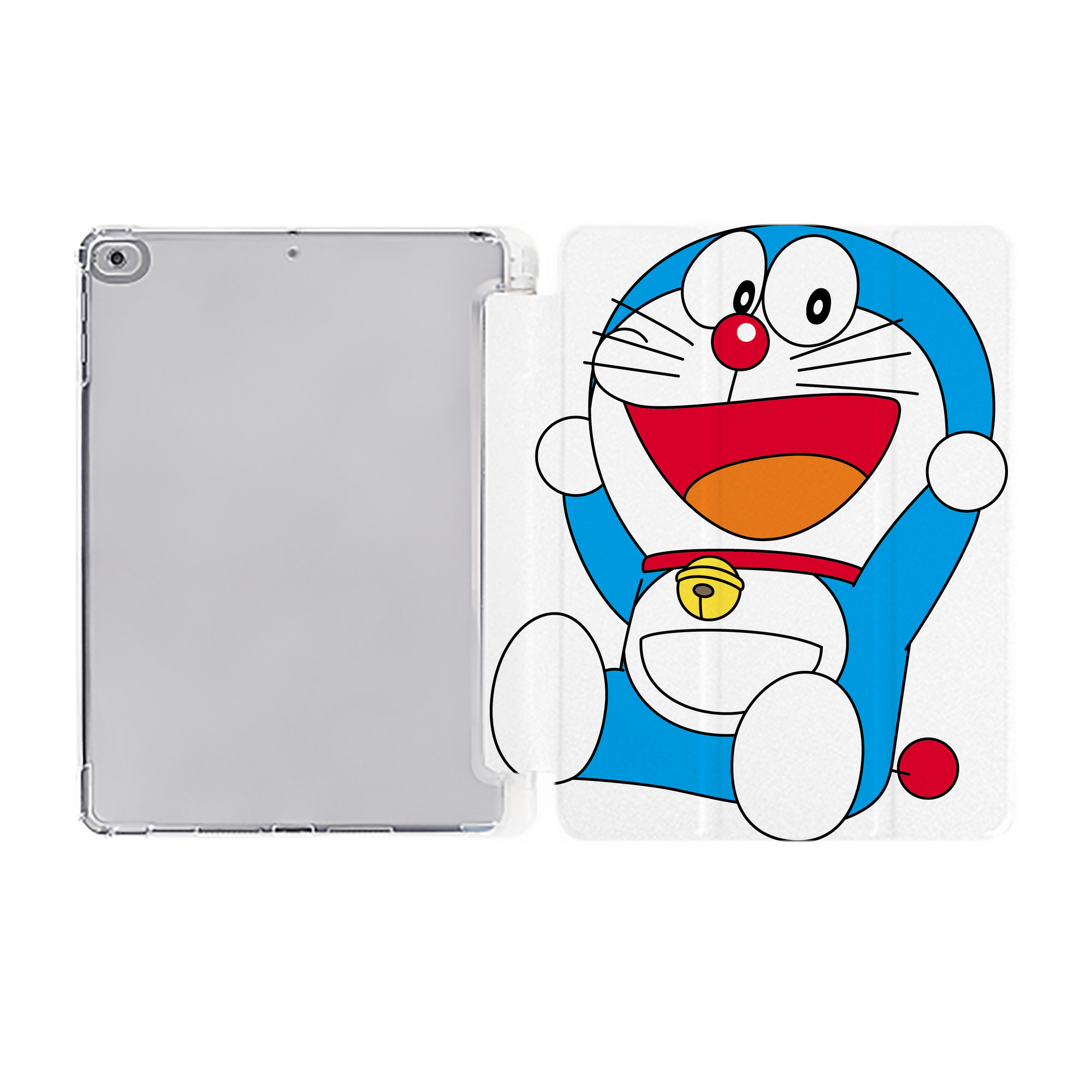 （画像用） ドラえもん Doraemon IPad ケース ペン収納付き 三つ折りスタンド PUレザー×シリコン 対応機種9.5/10.5/10.9インチ